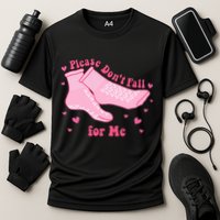 Dont Fall For Me Valentines Day Socks Pct Cna Funny Nurse Cooling Performance Crew T-Shirt
