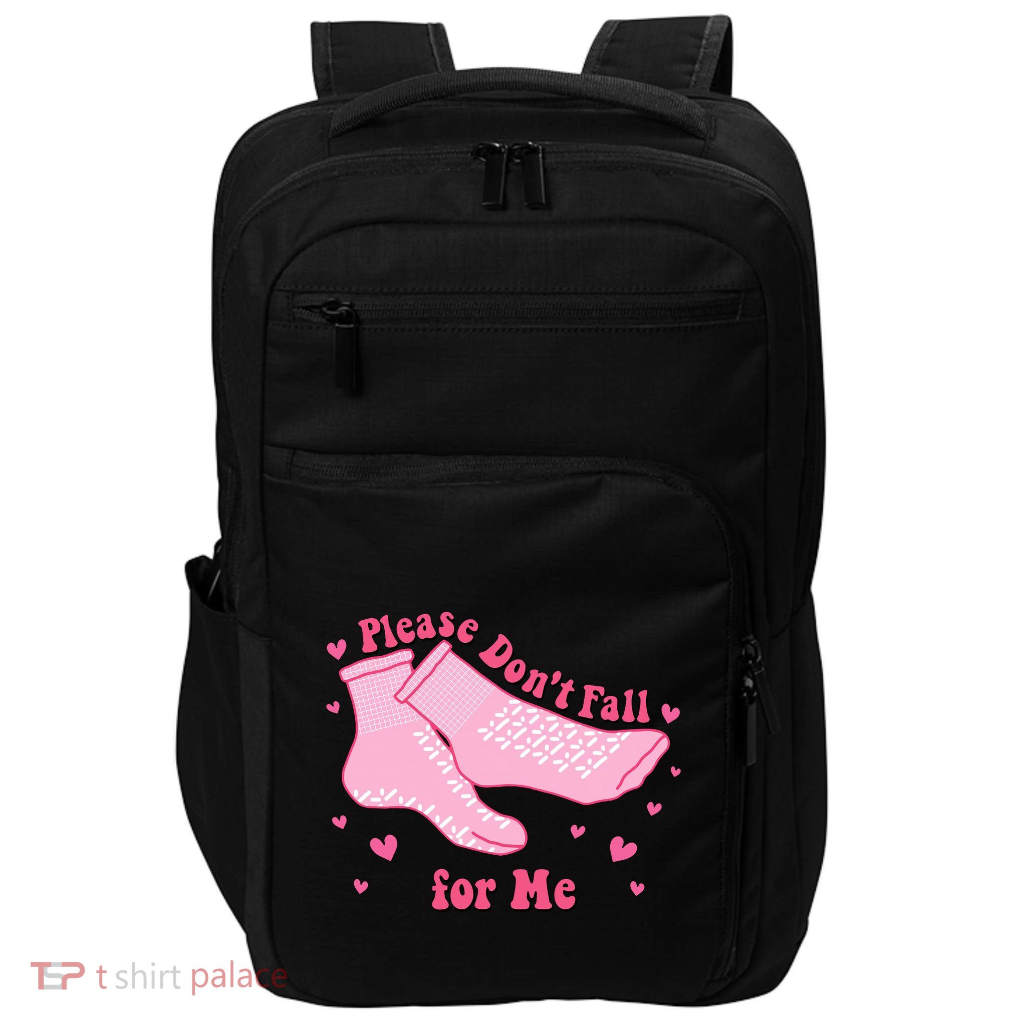 Dont Fall For Me Valentines Day Socks Pct Cna Funny Nurse Impact Tech Backpack