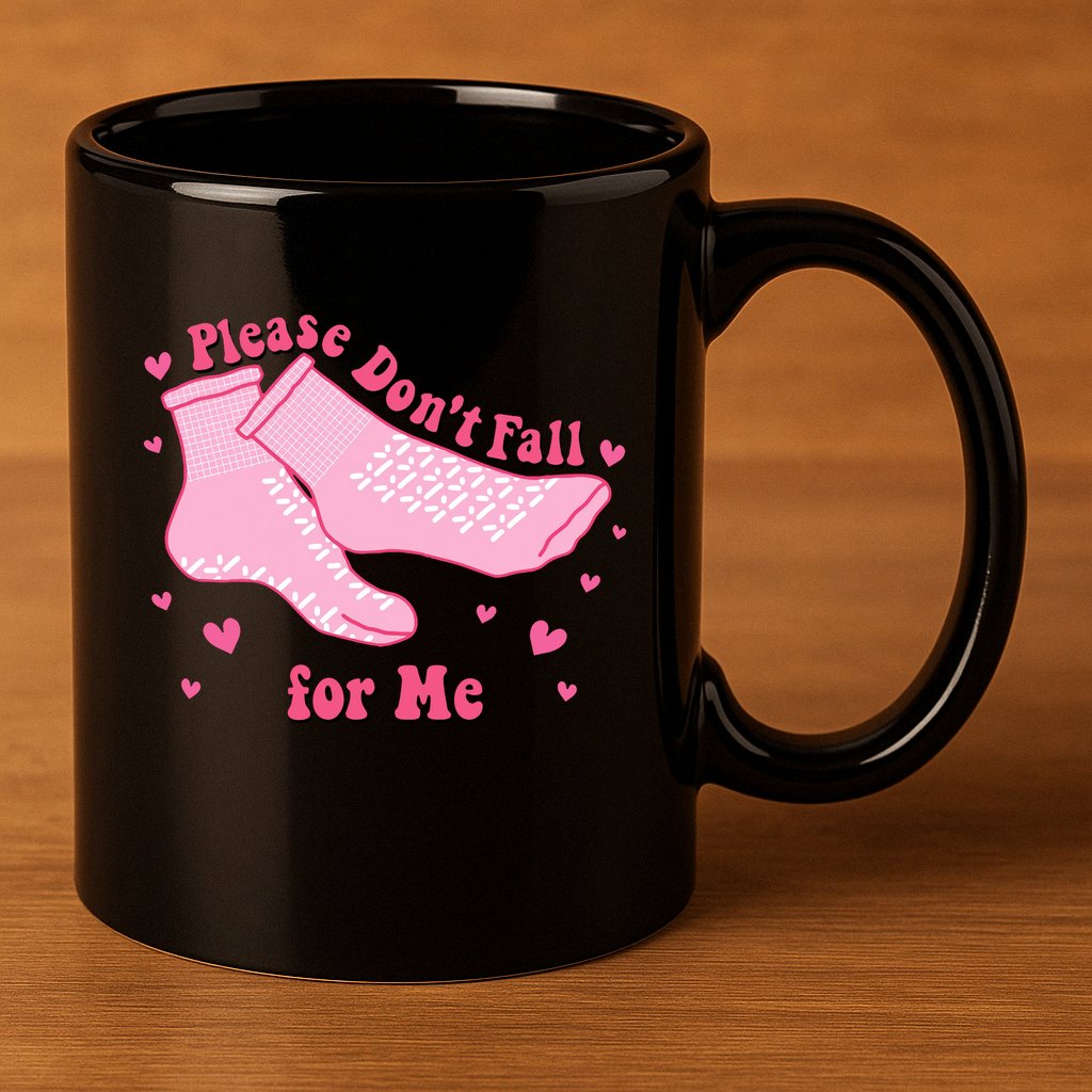 Dont Fall For Me Valentines Day Socks Pct Cna Funny Nurse 11oz C Handle Ceramic Mug