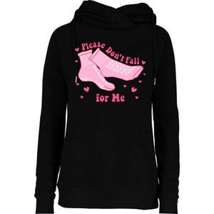 Dont Fall For Me Valentines Day Socks Pct Cna Funny Nurse Womens Funnel Neck Pullover Hood