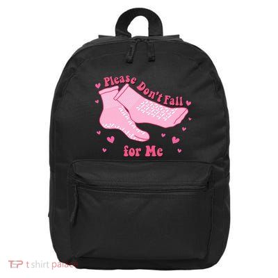 Dont Fall For Me Valentines Day Socks Pct Cna Funny Nurse 16 in Basic Backpack