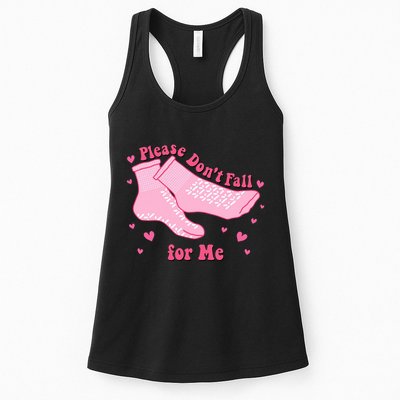 Dont Fall For Me Valentines Day Socks Pct Cna Funny Nurse Womens Tank Top