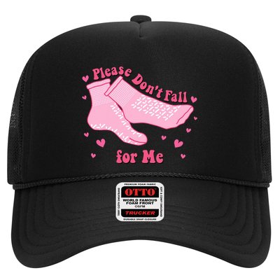 Dont Fall For Me Valentines Day Socks Pct Cna Funny Nurse Trucker Hat