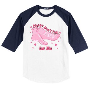 Dont Fall For Me Valentines Day Socks Pct Cna Funny Nurse Baseball Sleeve Shirt