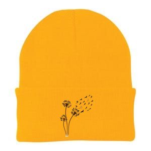 Dachshund Flower Fly Dandelion Funny Cute Dog Lover Great Gift Knit Cap Winter Beanie