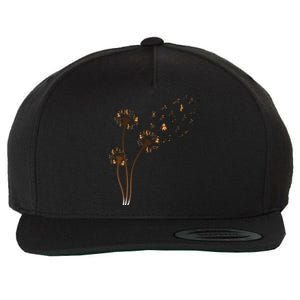 Dachshund Flower Fly Dandelion Funny Cute Dog Lover Great Gift Wool Snapback Cap