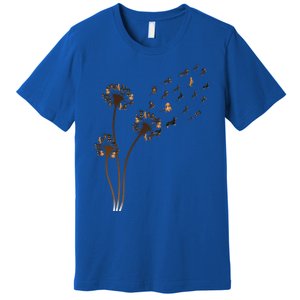 Dachshund Flower Fly Dandelion Funny Cute Dog Lover Great Gift Premium T-Shirt