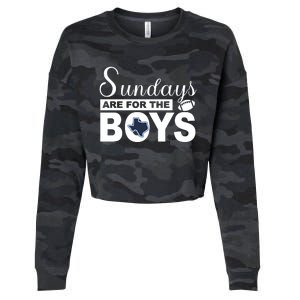 Dallas Football Fans Sundays Are For The Boys Cropped Pullover Crew