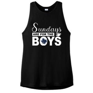 Dallas Football Fans Sundays Are For The Boys Ladies PosiCharge Tri-Blend Wicking Tank