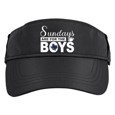 Dallas Football Fans Sundays Are For The Boys Adult Drive Performance Visor
