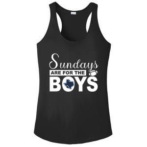 Dallas Football Fans Sundays Are For The Boys Ladies PosiCharge Competitor Racerback Tank