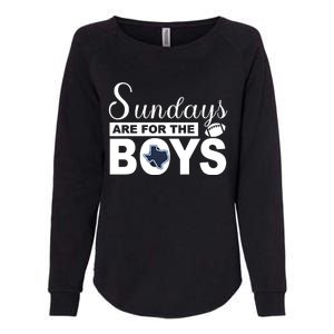 Dallas Football Fans Sundays Are For The Boys Womens California Wash Sweatshirt