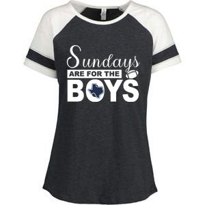 Dallas Football Fans Sundays Are For The Boys Enza Ladies Jersey Colorblock Tee