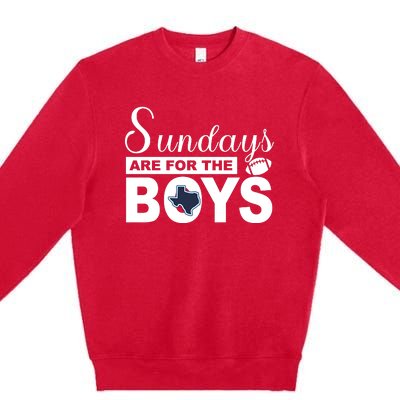 Dallas Football Fans Sundays Are For The Boys Premium Crewneck Sweatshirt