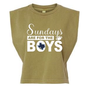 Dallas Football Fans Sundays Are For The Boys Garment-Dyed Women's Muscle Tee