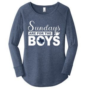 Dallas Football Fans Sundays Are For The Boys Women's Perfect Tri Tunic Long Sleeve Shirt