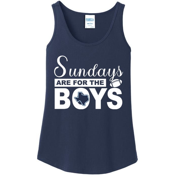 Dallas Football Fans Sundays Are For The Boys Ladies Essential Tank