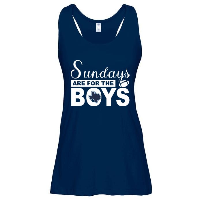 Dallas Football Fans Sundays Are For The Boys Ladies Essential Flowy Tank