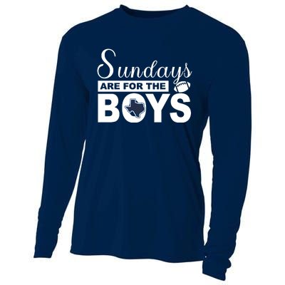 Dallas Football Fans Sundays Are For The Boys Cooling Performance Long Sleeve Crew