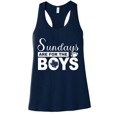 Dallas Football Fans Sundays Are For The Boys Womens Tank Top