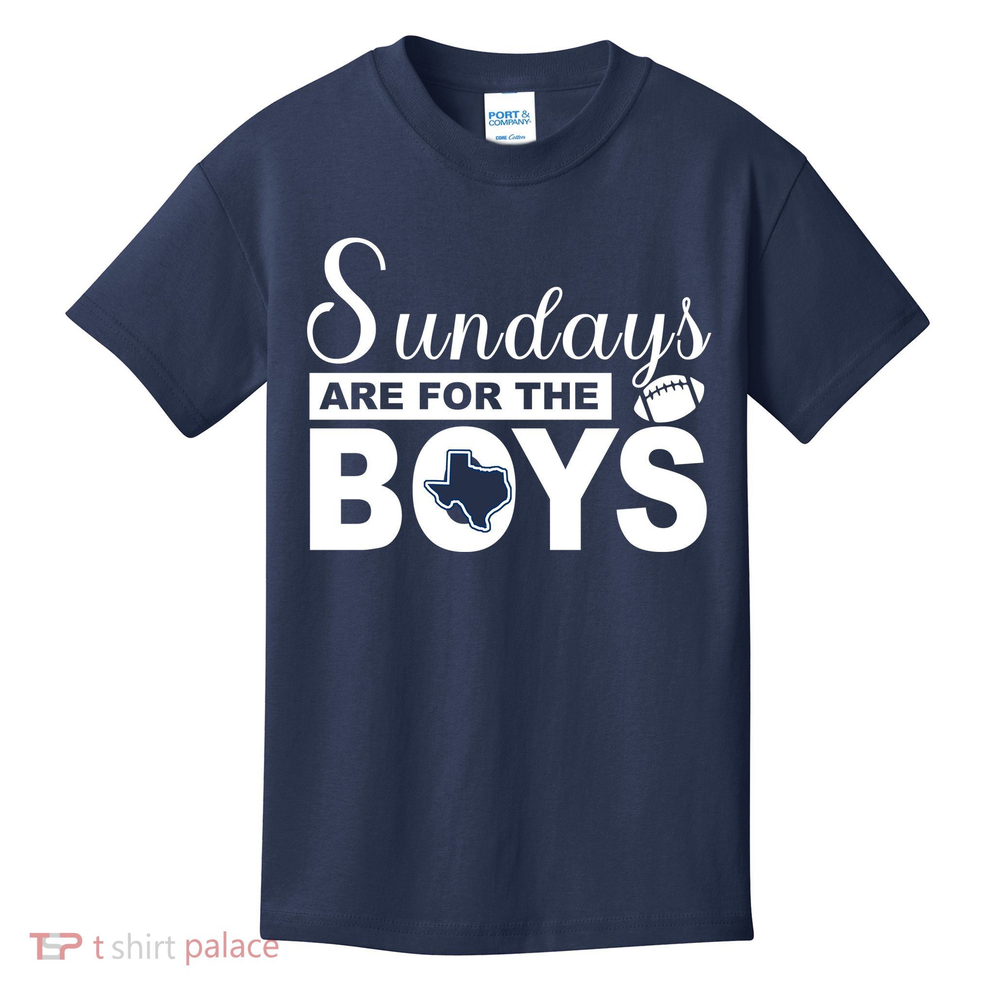 Dallas Football Fans Sundays Are For The Boys Kids T-Shirt
