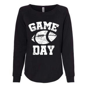 Distressed Football Game Day At College Or School Great Gift Womens California Wash Sweatshirt