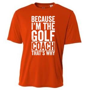 Design For Golf Coach Trainer Instructor Coaching Gift Cooling Performance Crew T-Shirt