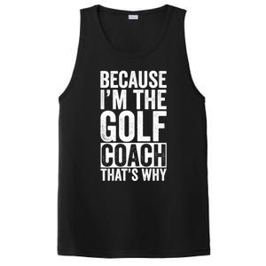 Design For Golf Coach Trainer Instructor Coaching Gift PosiCharge Competitor Tank