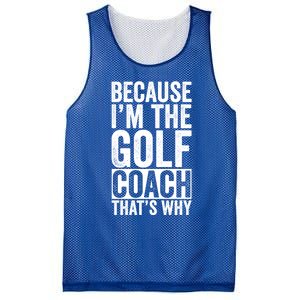 Design For Golf Coach Trainer Instructor Coaching Gift Mesh Reversible Basketball Jersey Tank