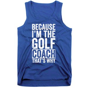 Design For Golf Coach Trainer Instructor Coaching Gift Tank Top