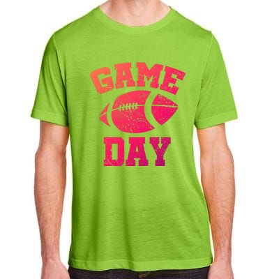 Distressed Football Game Day At College Or School Great Gift Adult ChromaSoft Performance T-Shirt