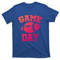 Distressed Football Game Day At College Or School Great Gift T-Shirt