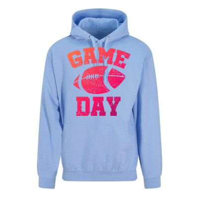 Distressed Football Game Day At College Or School Great Gift Unisex Surf Hoodie