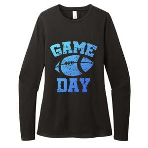 Distressed Football Game Day At College Or School Great Gift Womens CVC Long Sleeve Shirt