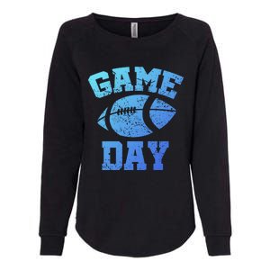 Distressed Football Game Day At College Or School Great Gift Womens California Wash Sweatshirt