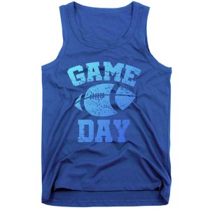 Distressed Football Game Day At College Or School Great Gift Tank Top