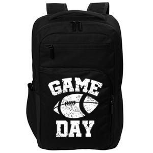 Distressed Football Game Day At College Or School Funny Gift Impact Tech Backpack