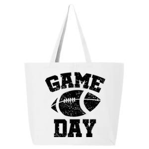 Distressed Football Game Day At College Or School Funny Gift 25L Jumbo Tote