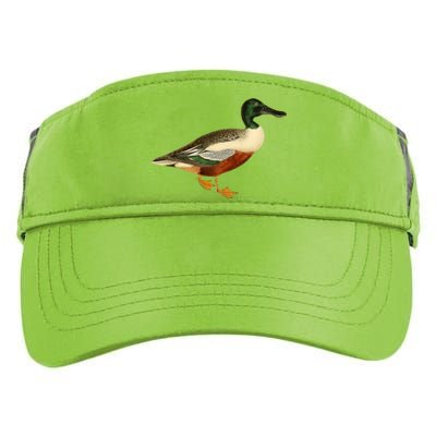 Duck Funny Gift Cute Shoveler Duck Vintage Duck Graphic Gift Adult Drive Performance Visor