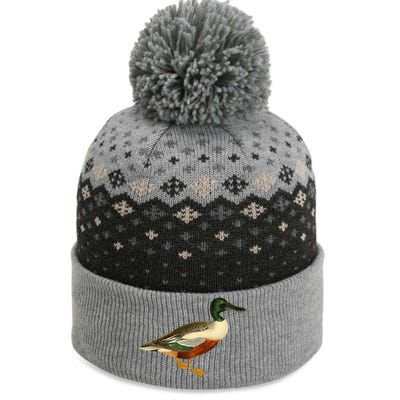 Duck Funny Gift Cute Shoveler Duck Vintage Duck Graphic Gift The Baniff Cuffed Pom Beanie