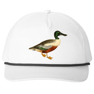 Duck Funny Gift Cute Shoveler Duck Vintage Duck Graphic Gift Snapback Five-Panel Rope Hat