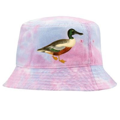 Duck Funny Gift Cute Shoveler Duck Vintage Duck Graphic Gift Tie-Dyed Bucket Hat