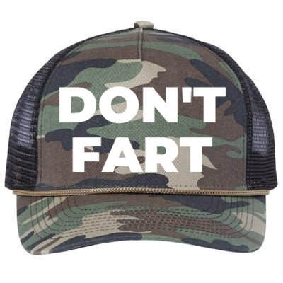 Don't Fart Gift Retro Rope Trucker Hat Cap