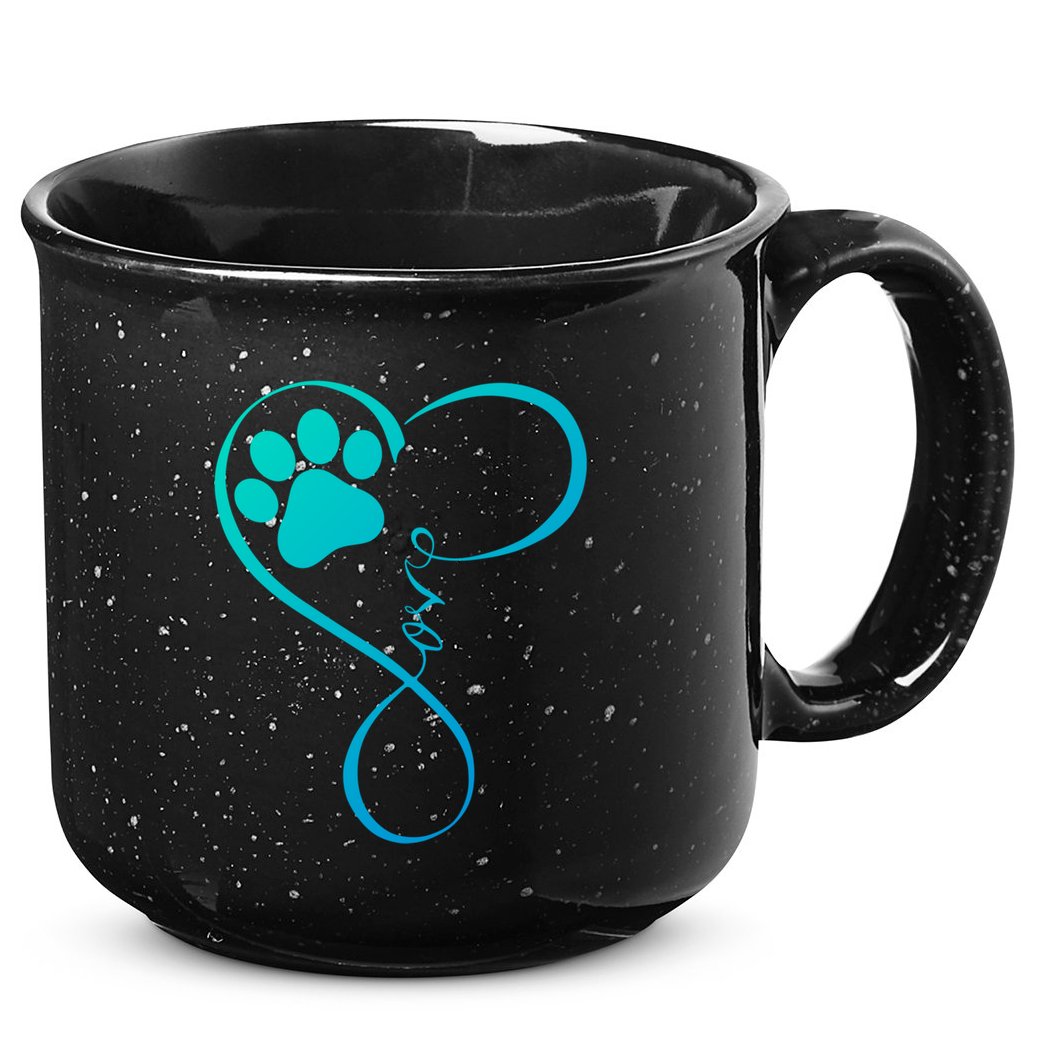 Dog Funny Gift Fun Pawprint Design Funny Gift Love Dogs Gift Cute Gift 15oz Campfire Ceramic Mug