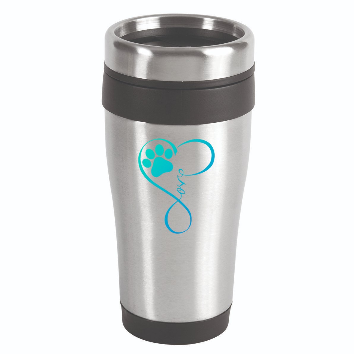 Dog Funny Gift Fun Pawprint Design Funny Gift Love Dogs Gift Cute Gift 16oz Travel Tumbler