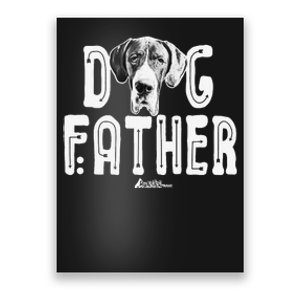 Dog Father Great Dane Top Funny Dog Walking Dad Poster