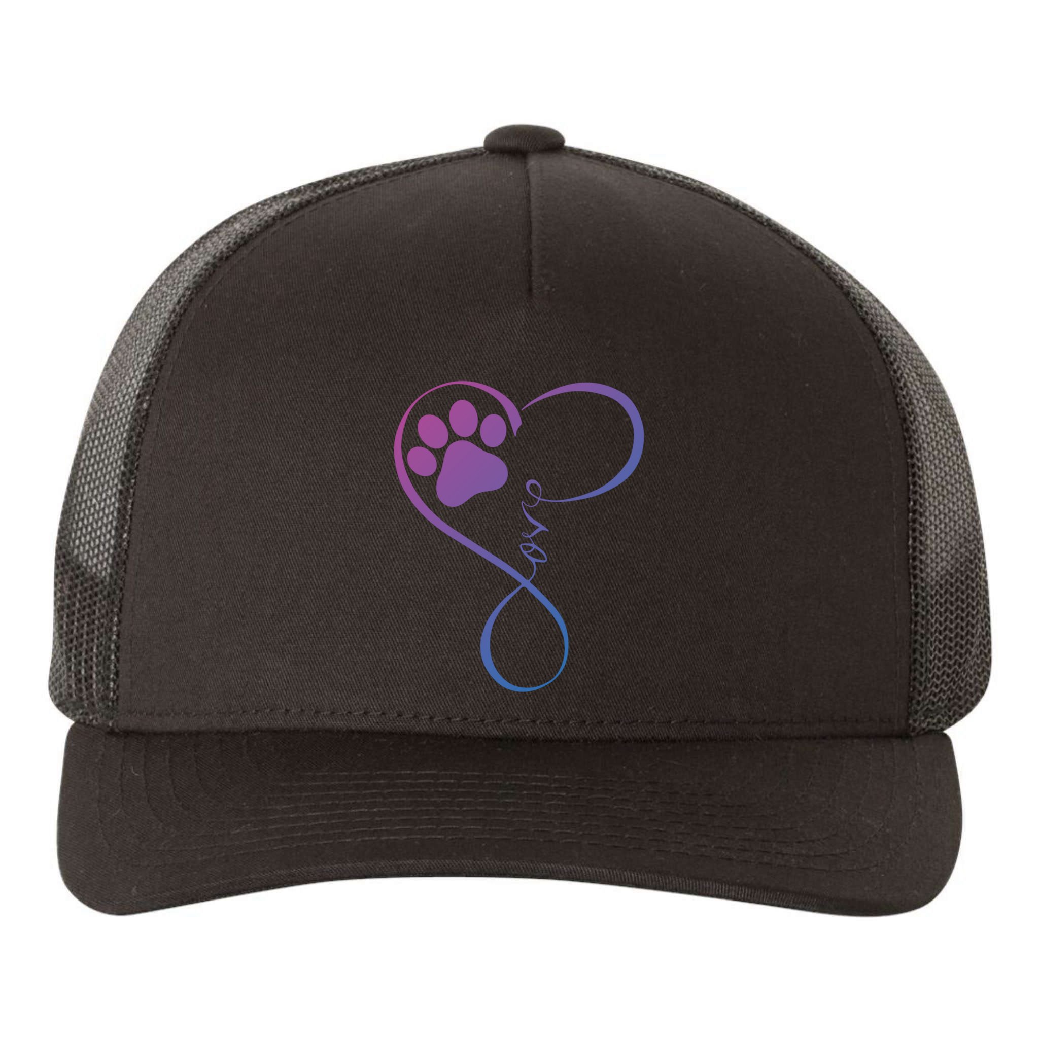 Dog Funny Gift Fun Pawprint Design Funny Gift Love Dogs Gift Cute Gift Yupoong Adult 5-Panel Trucker Hat