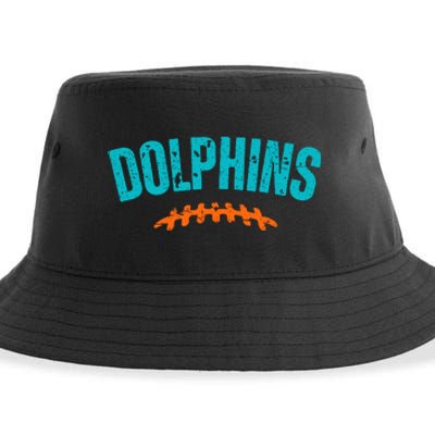 Dolphins Football Gift For Miami Fan Sport Sustainable Bucket Hat