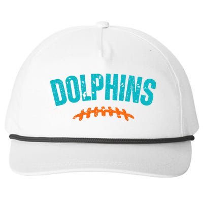 Dolphins Football Gift For Miami Fan Sport Snapback Five-Panel Rope Hat