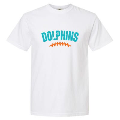 Dolphins Football Gift For Miami Fan Sport Garment-Dyed Heavyweight T-Shirt